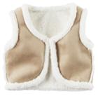 Girls 4-8 Carter's Fleece Sherpa Vest, Size: 5, Beige Oth
