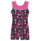 Girls 4-14 Jacques Moret Heart Shapes Biketard Leotard, Girl's, Size: Xs, Brown Over