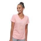 Women's Petite Tek Gear&reg; Core Short Sleeve Tee, Size: S Petite, Med Orange