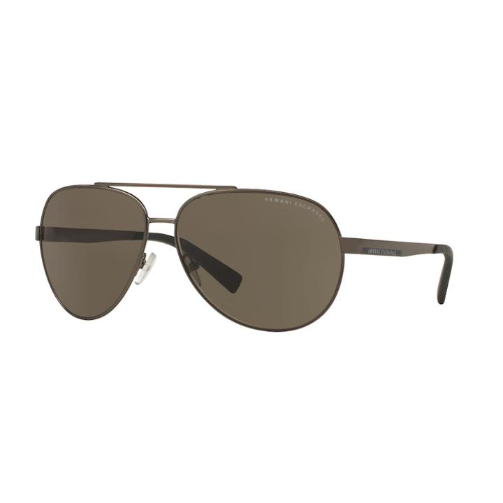Armani Exchange Forever Young Ax2017s 64mm Aviator Sunglasses, Adult Unisex, Blue (navy)