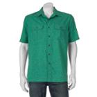 Men's Croft & Barrow&reg; Classic-fit Solid Outdoor Performance Button-down Shirt, Size: Large, Med Green