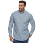 Big & Tall Croft & Barrow&reg; Classic-fit Stretch Woven Button-down Shirt, Men's, Size: Xxl Tall, Dark Blue