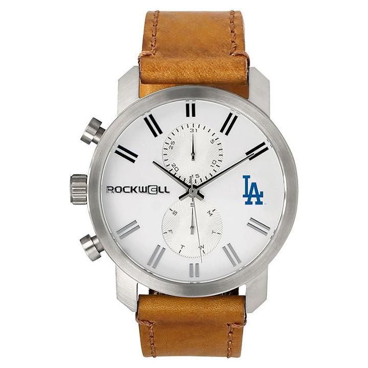 Men's Rockwell Los Angeles Dodgers Apollo Chronograph Watch, Beig/khaki