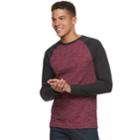 Men's Urban Pipeline&reg; Raglan Thermal Tee, Size: Small, Dark Pink