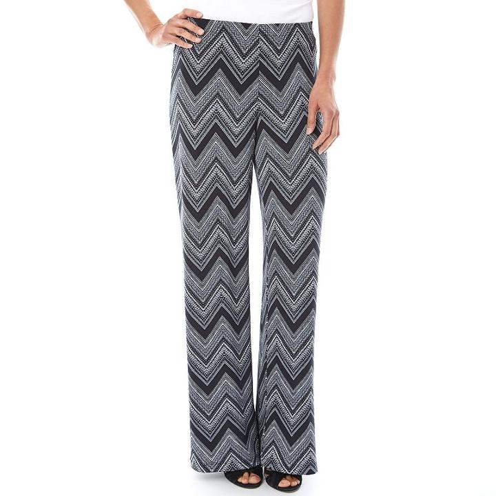 Ab Studio, Women's Print Soft Pants, Size: Small, Ovrfl Oth