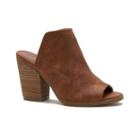 Sugar Peppermint Women's Block Heel Mules, Girl's, Size: Medium (8), Brown