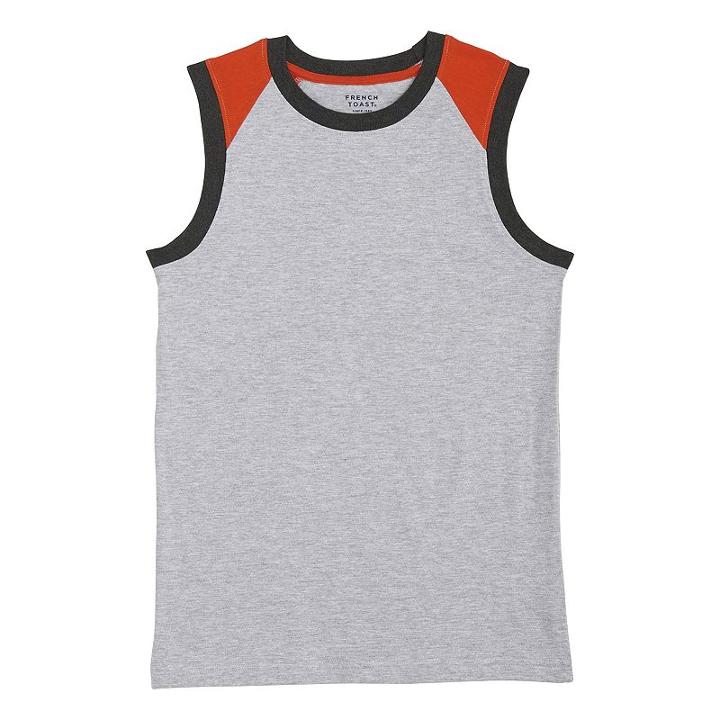 Boys 8-20 French Toast Colorblock Muscle Tee, Boy's, Size: Medium, Med Grey