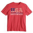Boys 8-20 Americana Graphic Tee, Size: Small, Med Pink