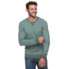 Men's Sonoma Goods For Life&trade; Slim-fit Double-knit Tee, Size: Small, Dark Green