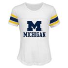 Girls 7-16 Michigan Wolverines Team Pride Burnout Tee, Size: S 7-8, White