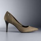 Simply Vera Vera Wang Women's All-over Stretch Heels, Size: Medium (7.5), Green