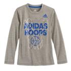 Boys 4-7x Adidas Adidas Hoops Foil Graphic Tee, Size: 6, Grey