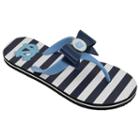 Women's College Edition North Carolina Tar Heels Bow Flip-flops, Size: Large, Blue