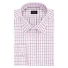 Big & Tall Arrow Regular-fit Poplin Wrinkle-free Dress Shirt, Men's, Size: 18-32/33, Dark Red