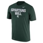 Men's Nike Michigan State Spartans Authentic Legend Tee, Size: Large, Green