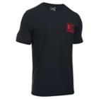 Men's Under Armour Shield Gradient Charged Cotton Tee, Size: Xl, Black