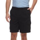 Men's Croft & Barrow&reg; Classic-fit Full-elastic Twill Cargo Shorts, Size: 42, Black