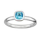 Stacks And Stones Sterling Silver Blue Topaz Stack Ring, Women's, Size: 8