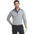 Men's Izod Classic-fit Performance Golf Quarter-zip Pullover, Size: Large, Med Grey