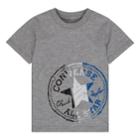 Boys 4-7 Converse Off Set Chuck Patch Graphic Tee, Size: 4, Grey