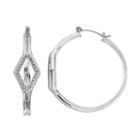 Jennifer Lopez Nickel Free Kite Hoop Earrings, Women's, Silver