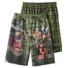 Boys Jelli Fish 2-pack Sleep Shorts, Boy's, Size: Medium, Dark Green