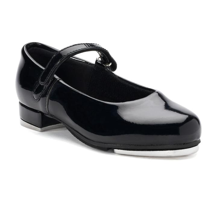 Leo Rhythm Girls' Mary Jane Tap Shoes, Size: 11.5, Black