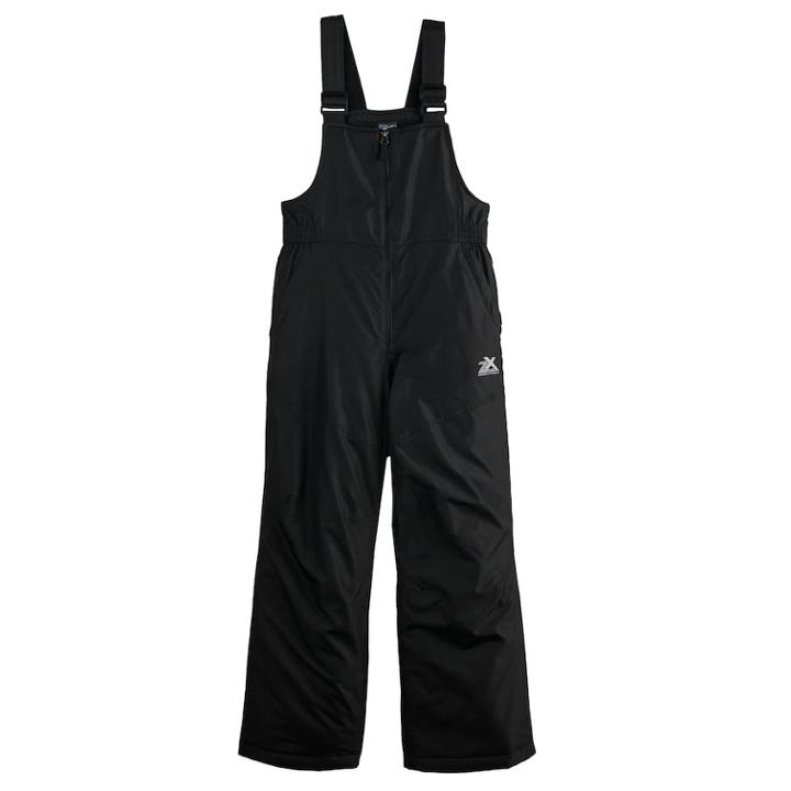 Boys 8-20 Zeroxposur Roger Snowbibs, Size: Xl, Black