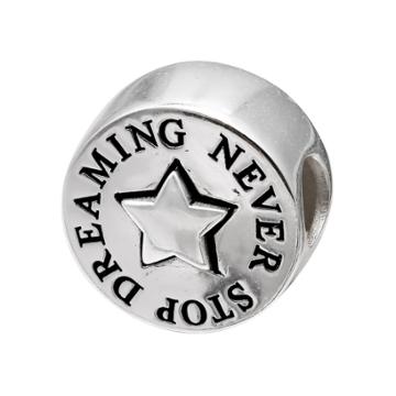 Individuality Beads Sterling Silver Never Stop Dreaming Bead, Women's