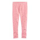 Girls 4-10 Jumping Beans&reg; Long Embellished Leggings, Size: 6x, Med Pink