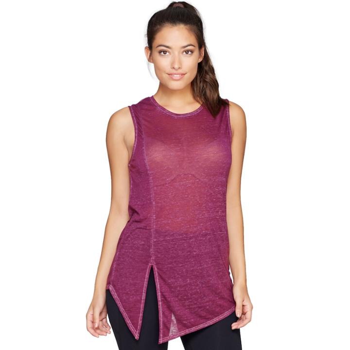 Women's Colosseum Boulevard Tank, Size: Small, Dark Red