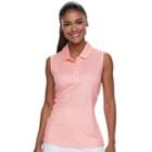 Women's Fila Sport&reg; Printed Sleeveless Polo, Size: Large, Light Pink