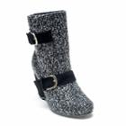 Muk Luks Melissa Women's Wedge Ankle Boots, Girl's, Size: 10, Black