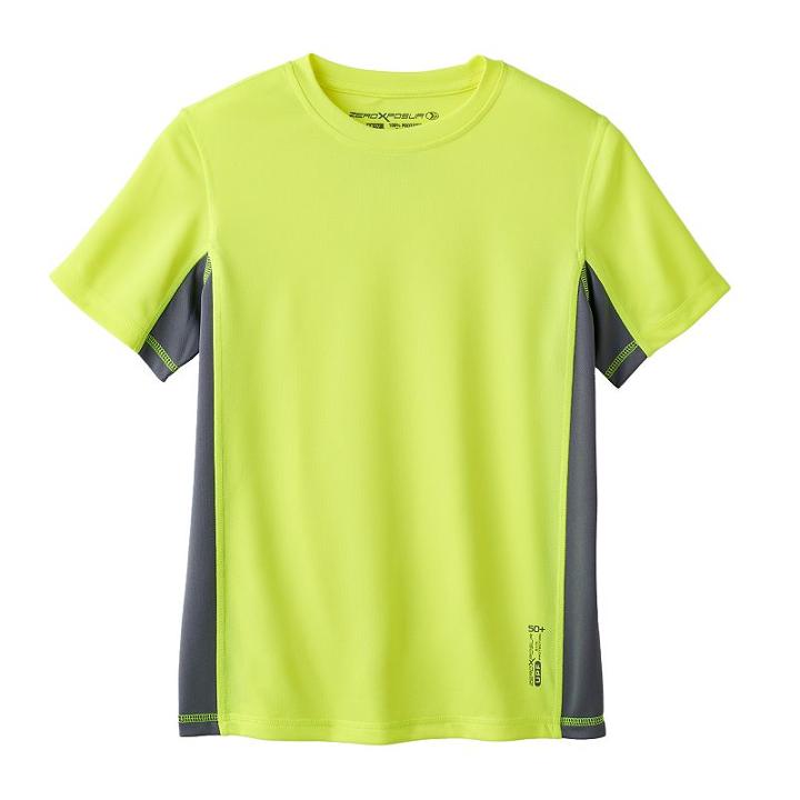 Boys 8-20 Zeroxposur Speed Rashgaurd, Boy's, Size: Medium, Yellow Oth