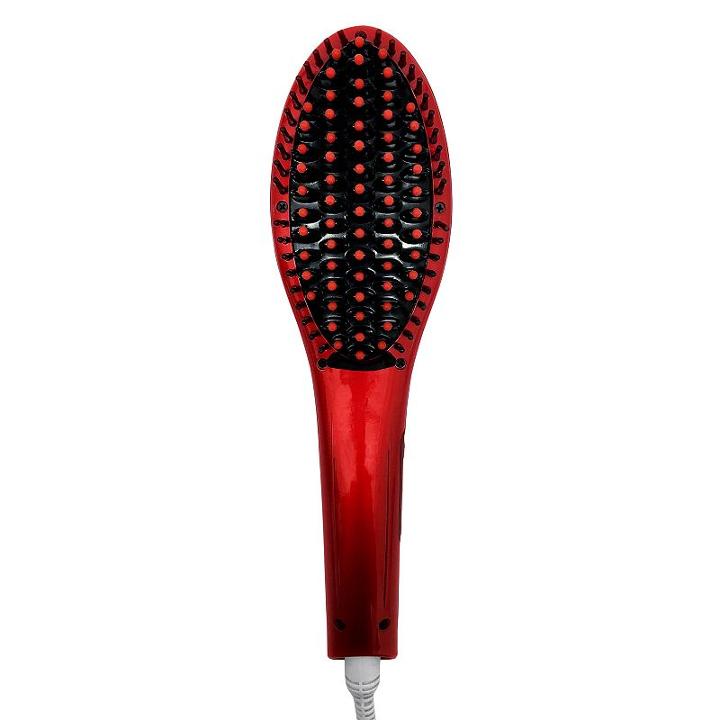 Esplee Hot N' Straight Ceramic Straightening Brush, Red