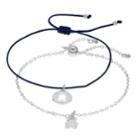 Lc Lauren Conrad Teddy Bear Punch Out Bolo & Slipknot Bracelet Set, Women's, Blue