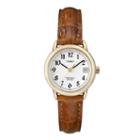 Timex Women's Easy Reader Leather Watch - T2j761kz, Size: Small, Brown