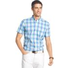 Big & Tall Izod Advantage Classic-fit Plaid Stretch Button-down Shirt, Men's, Size: 3xb, Blue Other