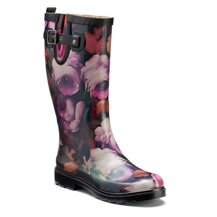 Chooka Women's Waterproof Rain Boots, Size: 8, Black