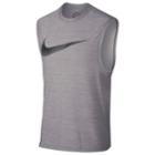 Men's Nike Breathe Muscle Tee, Size: Large, Dark Grey