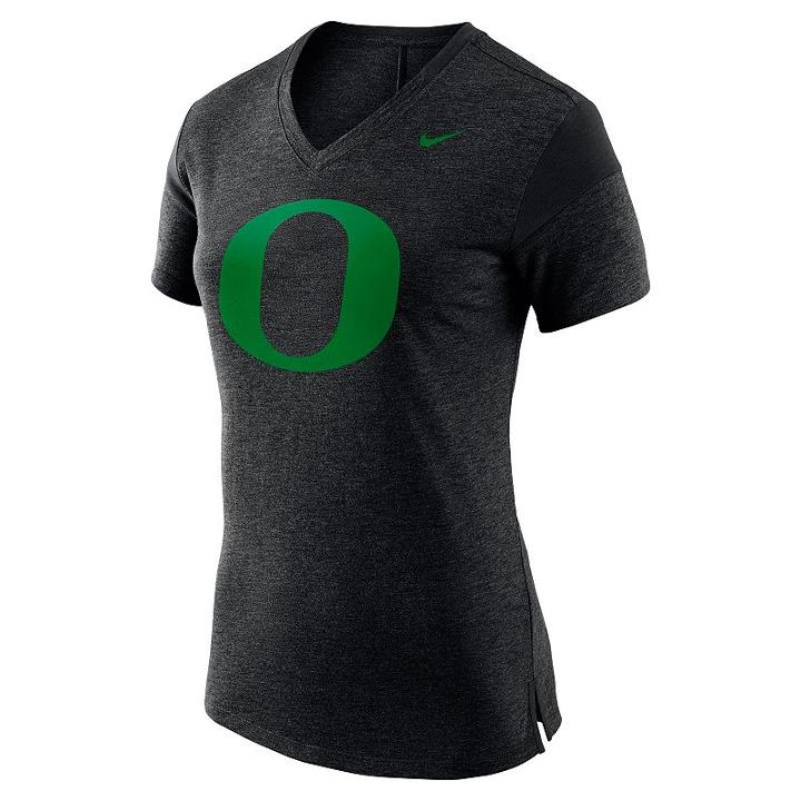 Women's Nike Oregon Ducks Fan Top, Size: Xxl, Black