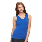Women's Apt. 9&reg; Reversible Seamless Tank, Size: S/m, Blue