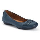 Croft & Barrow&reg; Women's Toe Strap Ballet Flats, Size: 5, Blue (navy)