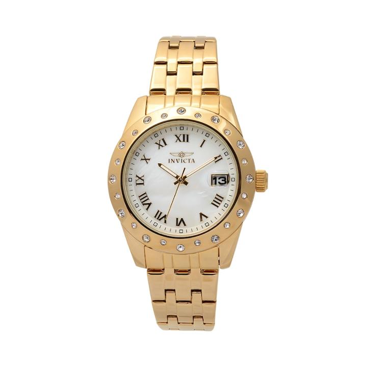 Invicta Women's Angel 18k Gold-plated Stainless Steel Watch - Kh-in-17488, Yellow