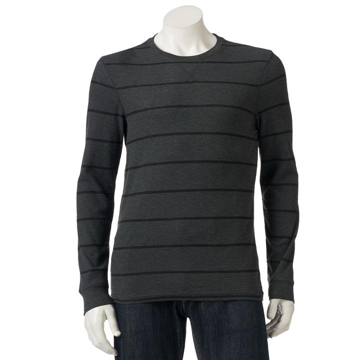 Men's Urban Pipeline&reg; Ultimate Thermal Crewneck Tee, Size: Xl, Med Grey