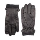 Men's Dockers&reg; Intelitouch Lined Leather Touchscreen Gloves, Size: Medium, Black