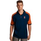 Men's Antigua Illinois Fighting Illini Century Polo, Size: Xl, Blue (navy)