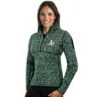 Women's Antigua Oakland Athletics Fortune Midweight Pullover Sweater, Size: Small, Dark Green