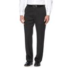 Big & Tall Croft & Barrow&reg; True Comfort Stretch Classic-fit Flat-front Suit Pants, Men's, Size: 46x30, Black