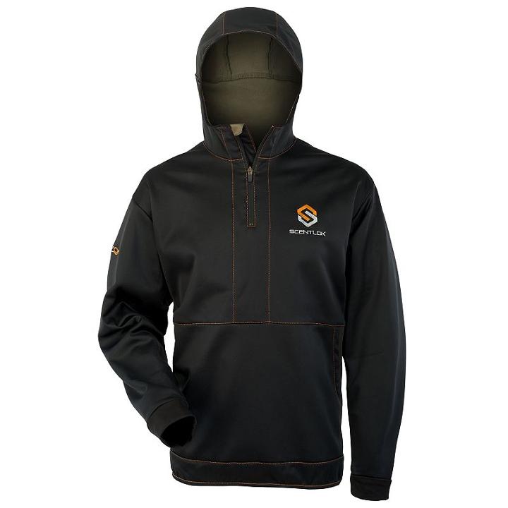 Men's Scent-lok Reticle Quarter-zip Hoodie, Size: Xl, Grey Other